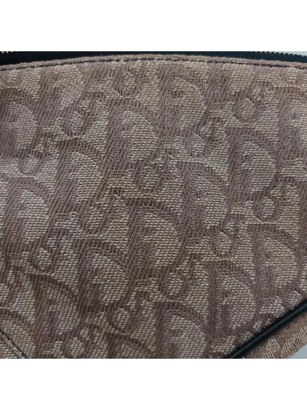 Dior Saddle Navy Beige Pink Jacquard MC Handbag